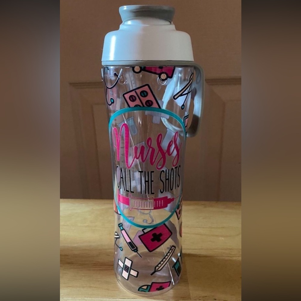 NEW -Nurses Custom Made Water Bottles-different designs-for gift or personal use